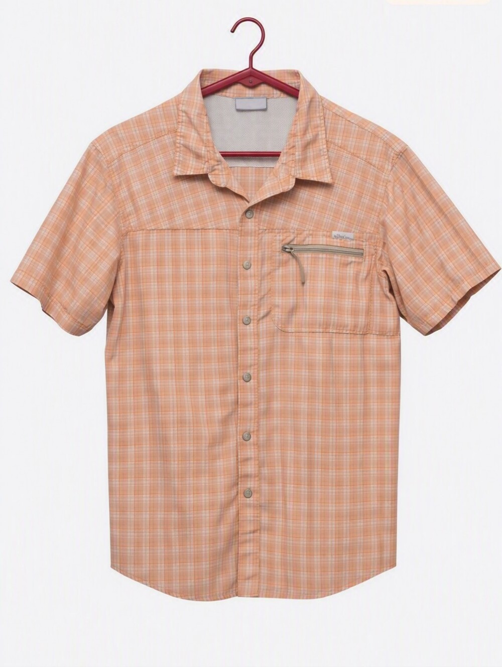 Columbia Mens Short Sleeve Plaid Button Down Shirt - Picture 1 of 5